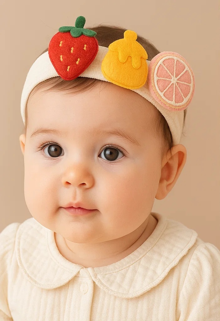 Strawberry Orange Grapefruit Baby Headband